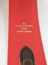 Louis Vuitton Bandoulière Strap In Monogram Canvas & Red Leather Fw0526oxzdu