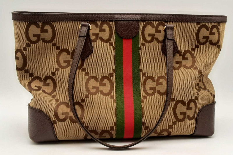 Gucci Gg Monogram Canvas Ophidia Web Tote Bag Eb1124erxsa