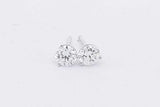 1.0cttw Lab Grown Diamond Stud Earrings In 14k White Gold 0.8 Grams Eb0326orxsa