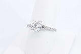 1.52ctw Lab Grown Round Diamond Ring 14k White Gold 3 Grams Size 8 Eb1124lrxzdu