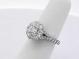 1.74cttw Diamond Ring In 14k White Gold 4.9 Grams Size 5.5 Eb0326prxsa