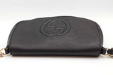 Gucci Soho Black Leather Chain Crossbody Bag Eb0826rxzde