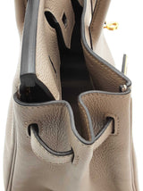 Hermes Birkin 25 Gris Asphalte Gray Togo Gold Hardware Handbag Do0925lerxzde