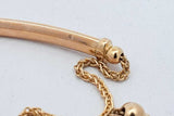 14k Yellow Gold Bar Bolo Bracelet 3.5 Grams Eb0826lcxsa
