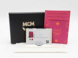 Mcm Color Splash Logo Card Case In Visetos Monogram Coated Canvas Fw0526wzdu