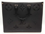 Louis Vuitton On The Go Black Empriente Monogram Leather Tote Bag Do0726oxzxde