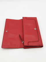 Michael Kors Brookville Red Leather Wallet Eb0326lxsa