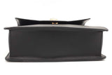 Versace La Medusa Black Leather Top Handle Bag Eb0426pxzsa