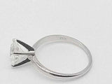 2.0 Dwt Lab Grown Diamond 14k White Gold Ring 2.4 Grams Size 7 Mk1225issmia