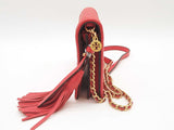 Tory Burch Fleming Flat Red Wallet Crossbody Sd0326irde
