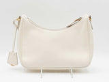 Prada Re-edition 2005 Hadbag In Ivory Saffiano Leather Fw0325szxdu