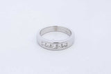 0.6cttw Princess Cut Diamond 14k White Gold Ring 5.2 Grams Size 6.25 Eb0526plrde