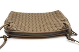 Bottega Veneta Nodini Intercciato Green Leather Crossbody Bag Eb0926pxzde