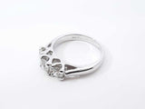 0.88 Cttw Diamond & 14k White Gold Engagement Ring 4.1g Size 5.75 Fw0326rrzdu