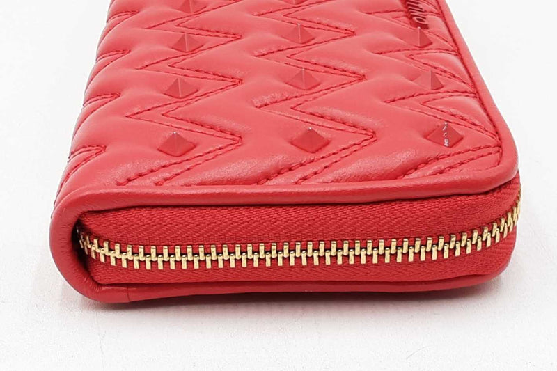 Valentino By Mario Valentino Leonard Sauvage Leather Studded Wallet Eb1125lwxdu