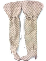 Gucci Monogram Over-the-knee Boots Size 38 Mk0726pzxmia
