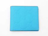 Gucci Gg Embossed Rubber-effect Bifold Wallet In Bright Splash Blue Fw0526ocrdu
