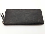 Louis Vuitton Black Epi Leather Zipper Wallet Do0625crde