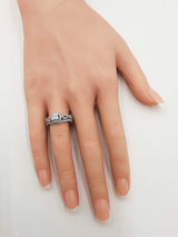 1.12 Cttw Diamond & 14k White Gold Princess-cut Halo Bridal Set 7.5 Grams Size 6.5 Fw0726crxdu