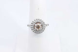 Approx. 0.73ctw Center Round Diamond Ring In 14k White Gold 4.38g Eb0923rxzsa