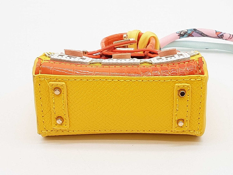 Yellow Orange Boutique Mini Bag Charm Do0725ede