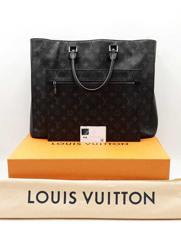 Louis Vuitton Grand Sac In Monogram Eclipse Coated Canvas & Leather Fw0925loxzdu