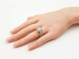 2.0 Cttw Diamond & 10k Yellow Gold Double Halo Ring 7.1 Grams Size 6.5 Fw0826irxdu