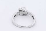 0.55cttw Princess Cut Diamond Ring In 14k White Gold 4 Grams Size 8 Eb0426pxzdu