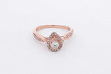 0.2cttw Diamond Ring In 10k Rose Gold 2.1 Grams Size 7 Eb0826lorsa