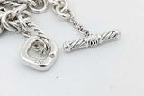 David Yurman Sterling Silver Cable Charm Bracelet 6.2 Grams 7 Inch Eb0626lrxsa