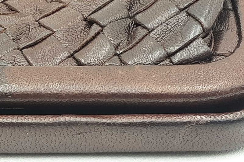 Bottega Veneta Brown Intrecciato Leather Clutch Fw1124oxzdu