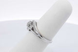 Diamond Ring In 10k White Gold 2.5 Grams Size 5.75 Eb0526lxzdu