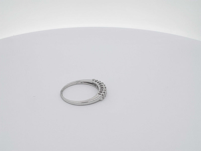 0.18 Cttw Diamond 10k White Gold Wrap Ring 2.2 Grams Size 8.5 Aa0425izsa