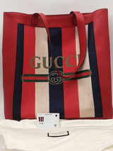 Gucci Sylvie Stripe Tote Multi-color Aa0425pzxsa