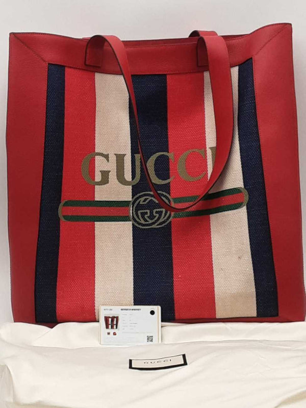 Gucci Sylvie Stripe Tote Multi-color Aa0425pzxsa