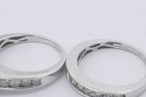 1.57cttw Diamond Wedding Set In 10k White Gold 8.6 Grams Size 8.5 Eb0725ewzsa