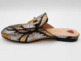Gucci Princetown Horsebit Metallic Silver Gold Slip Ons Size Eu 37 Do0925oxzde