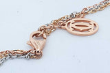 Cartier Trinity 18k Tricolor Gold Necklace 6.8 Grams 18 Inch Eb0626exzde