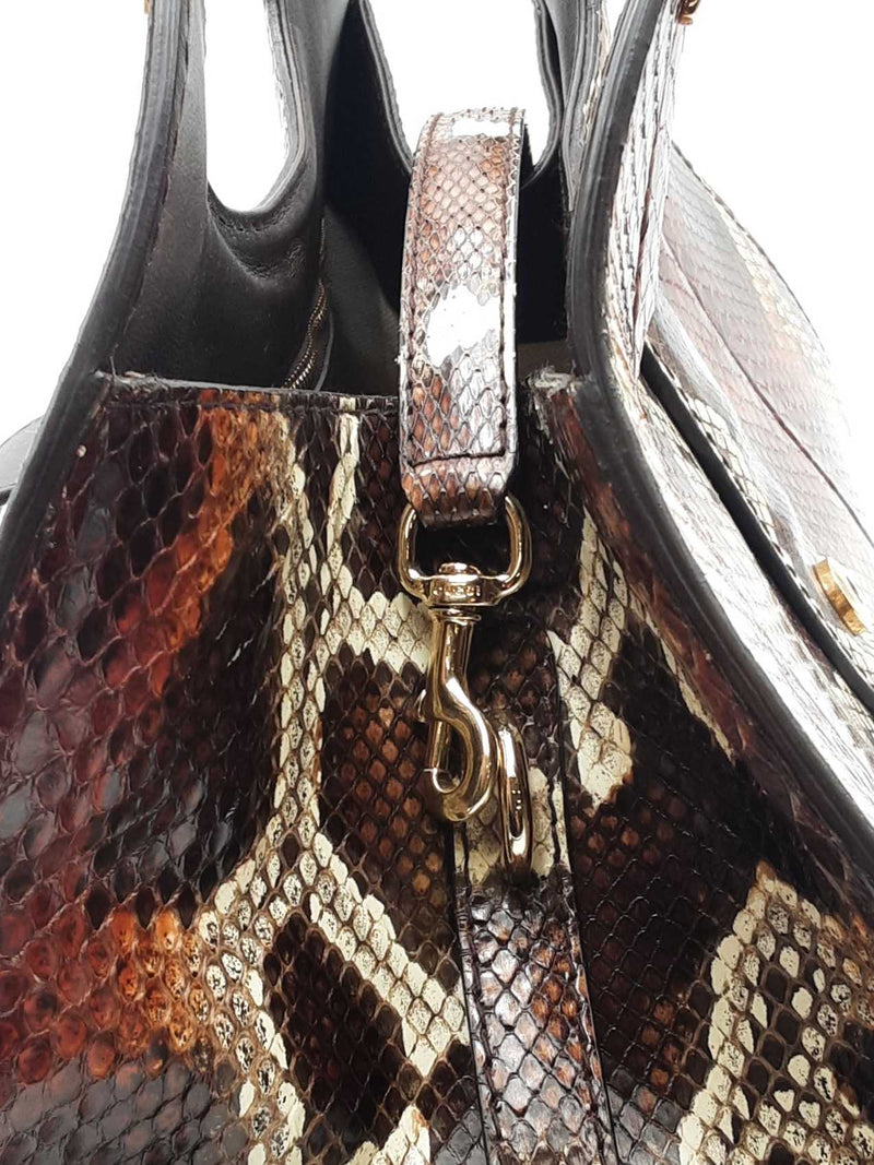 Gucci Stirrup Python Top Handle Bag Eb0425exzsa