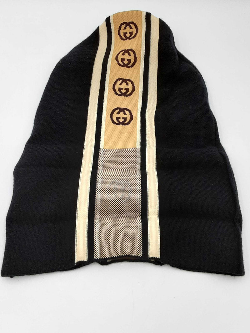 Gucci Interlocking G Stripe Beanie Size Small Eb0924lxzdu