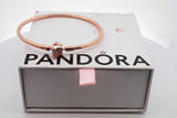 Pandora Rose Gold Plated Shooting Star Bangle Bracelet 8.1 Grams Eb0924wxsa