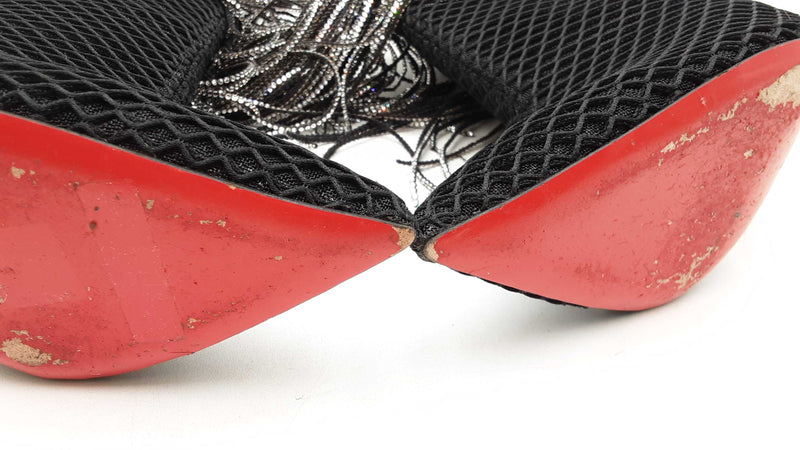 Christian Louboutin Fringe Curtain Ankle Boots Size 38 Eb1125lxzdu