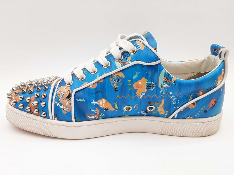 Christian Louboutin Orlato Flatca Odyssey Blue Shoes Size Eu 41 M Do0525lixde