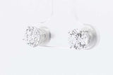 2.0cttw Lab Grown Diamond Stud Screwback Earrings 14k White Gold 1.1g Eb326wcrsa