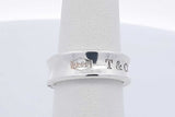 1997 Tiffany & Co. 1837 Sterling Silver Band Ring 7.3 Grams Size 6 Eb1125rxdu