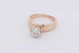 1.05ctw Diamond Solitaire Ring 14k Yellow Gold 6.2 Grams Size 7.25 Eb0325lsxzsa
