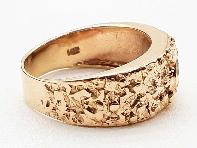 0.83 Carat Diamond 10k Rose Gold 7.9g Ring Size 10.75 Do0425lxzxde