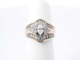 1.0 Cttw Diamond & 14k Yellow Gold Engagement Ring 5.6 Grams Size 5 Fw0926cizdu