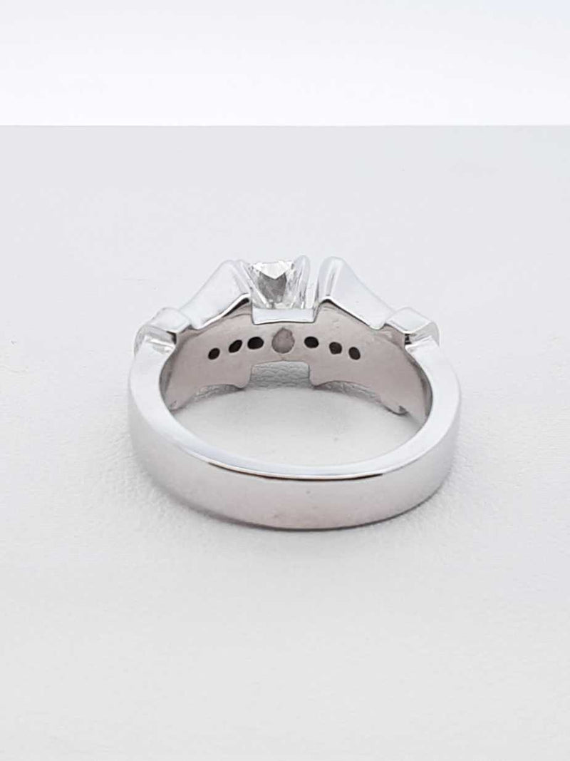 0.88 Cttw Diamond & 14k White Gold Ring 9.2 Grams Size 6.5 Fw0825cxzdu
