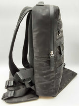 Mcm Resnick Black Nylon Logo Backpack Do1224lcrde